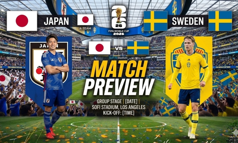 12BET WC Preview: ญี่ปุ่น vs สวีเดน ฟุตบอลโลก 2026